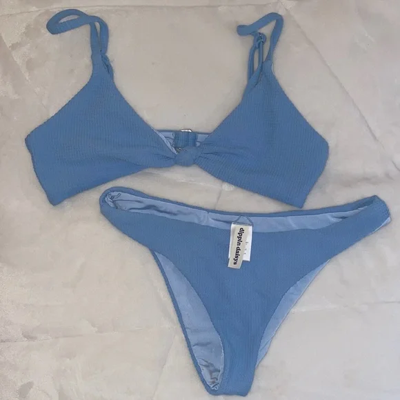 Dippin' Daisy's | Swim | Dippin Daisys Light Blue Bikini Set | Poshmark